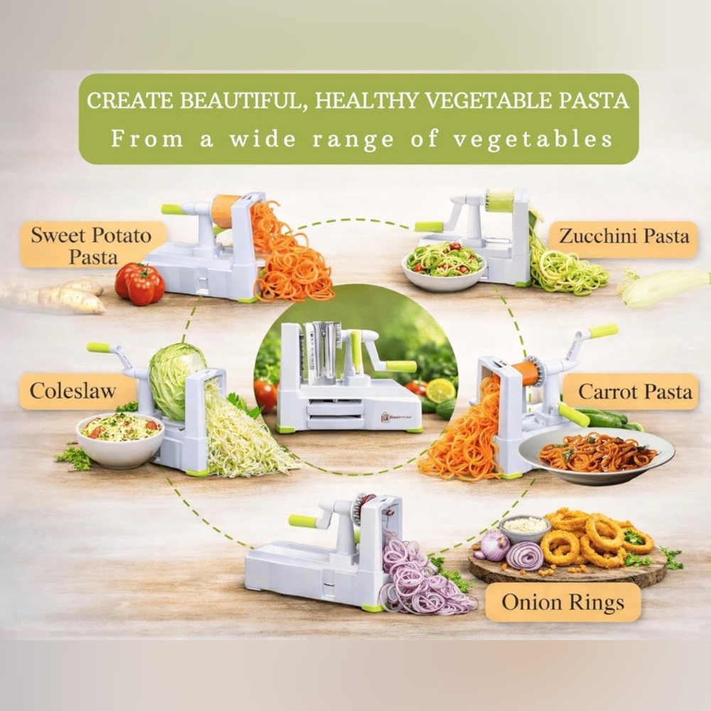 Vegetable Spiralizer Kitchen Tool Zucchini Potatoes Veggie Noodle Maker Vegan